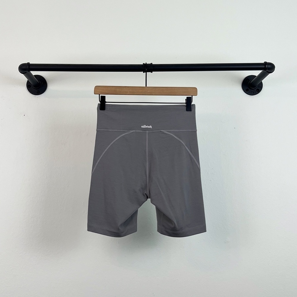 NWT Allbirds Womens Natural Bike Shorts Merino Wool Blend Grey - Picture 9 of 10